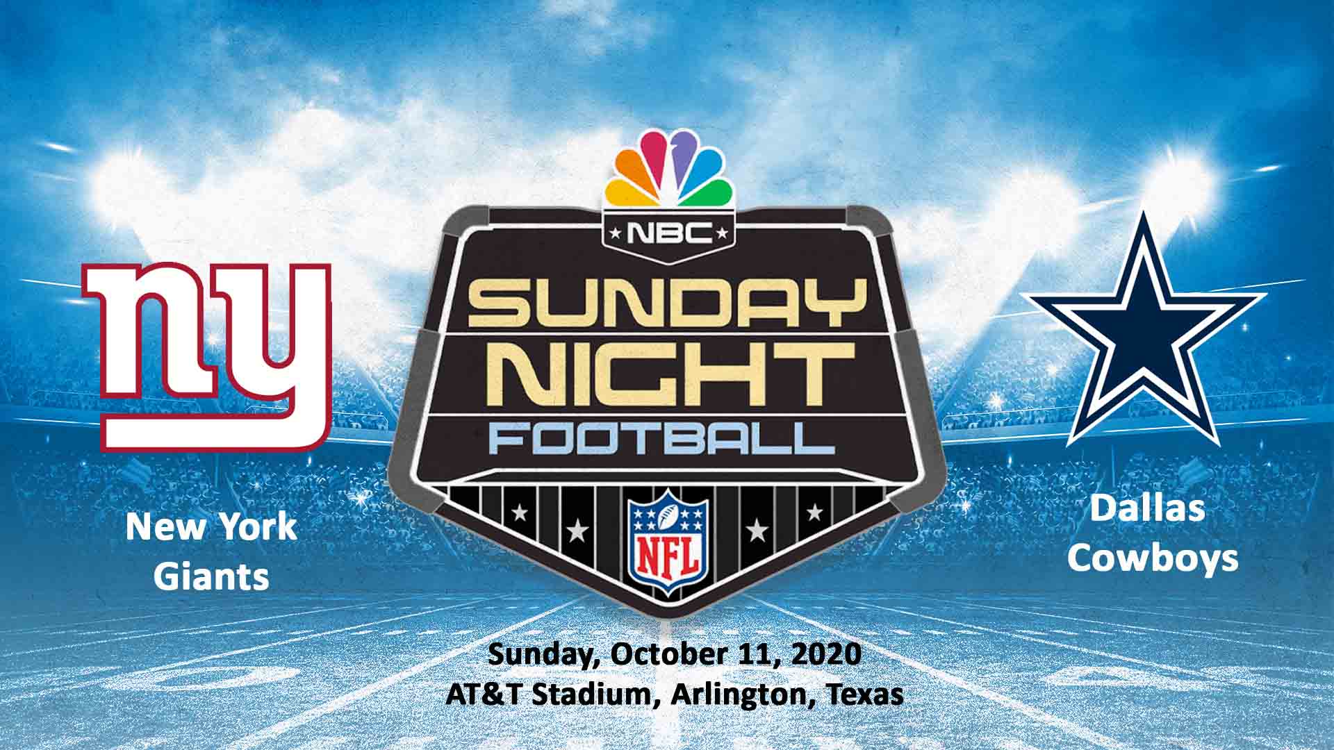 New York Giants vs Dallas Cowboys Live Stream Week 5 Sun, Oct 11, 2020