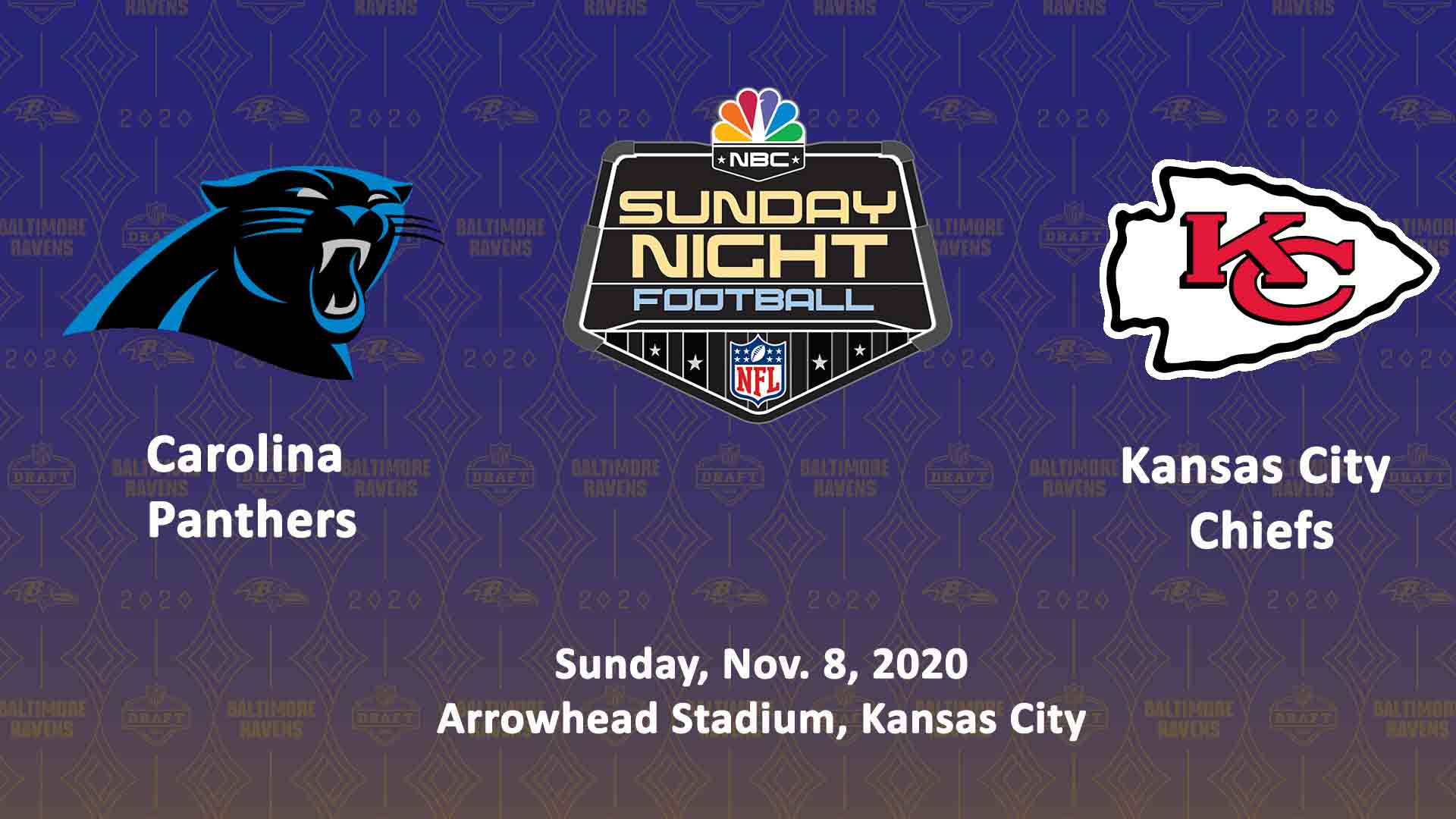 Carolina Panthers vs Kansas City Chiefs Live Stream Week Nov 08, 2020