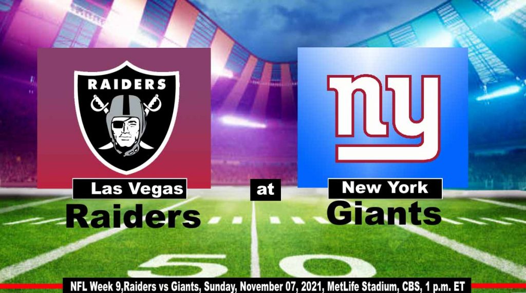 How To Watch Raiders Vs Giants Live Stream, Sunday Night Football
