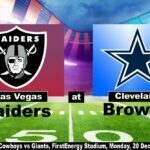 Raiders vs Browns Live: How…