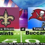 Saints vs Buccaneers, Week 15, Raymond James Stadium, CBS