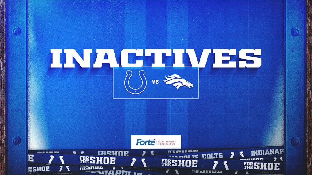 Colts’ Week 15 Inactives: Key Players Out for Denver Showdown