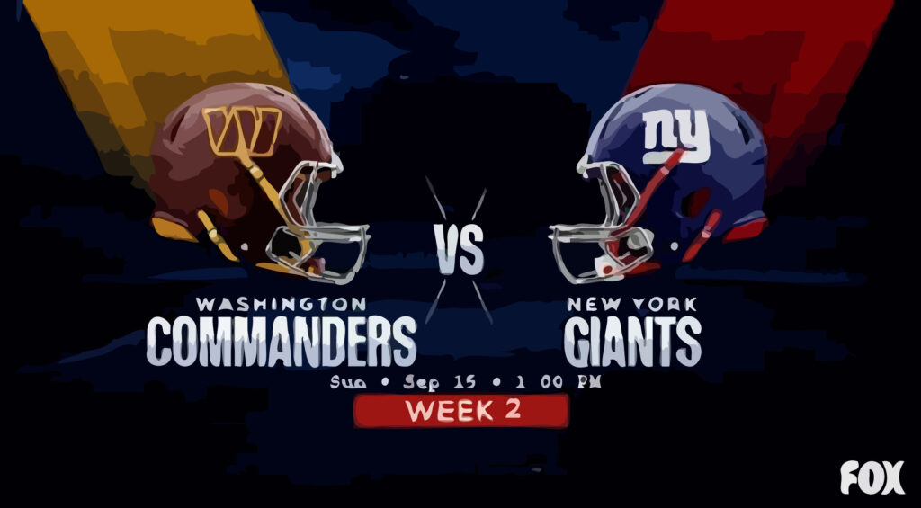 Commanders vs. Giants Full Game, live score | Week 2