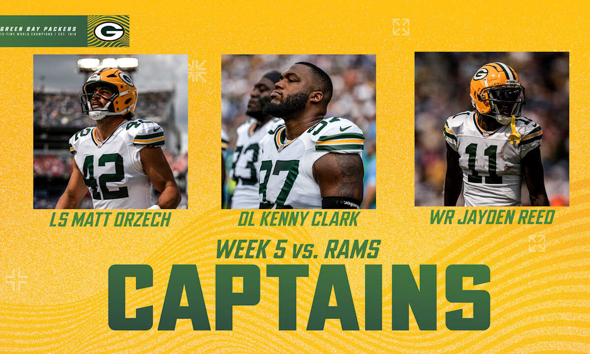 Green Bay Packers Announce Captains for Week…