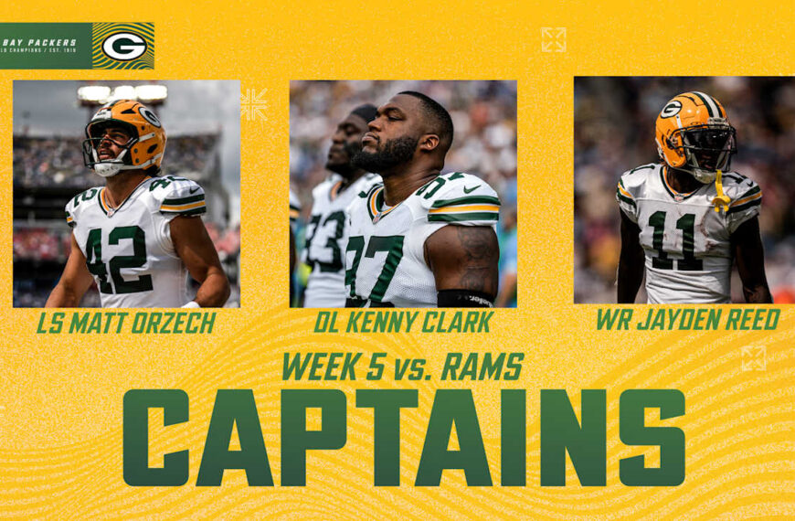 Green Bay Packers Announce Captains…