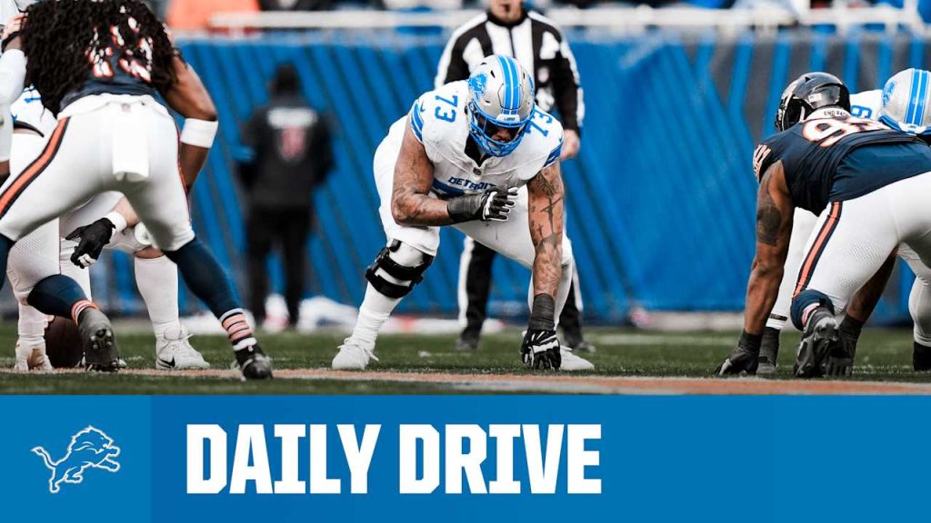 THE DAILY DRIVE: Lions rookie Christian Mahogany knocks 'rust' off at guard in 'encouraging' first start