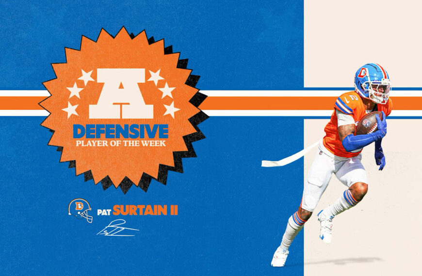 CB Pat Surtain II named AFC Defensive Player of the Week following Broncos’ win over Raiders