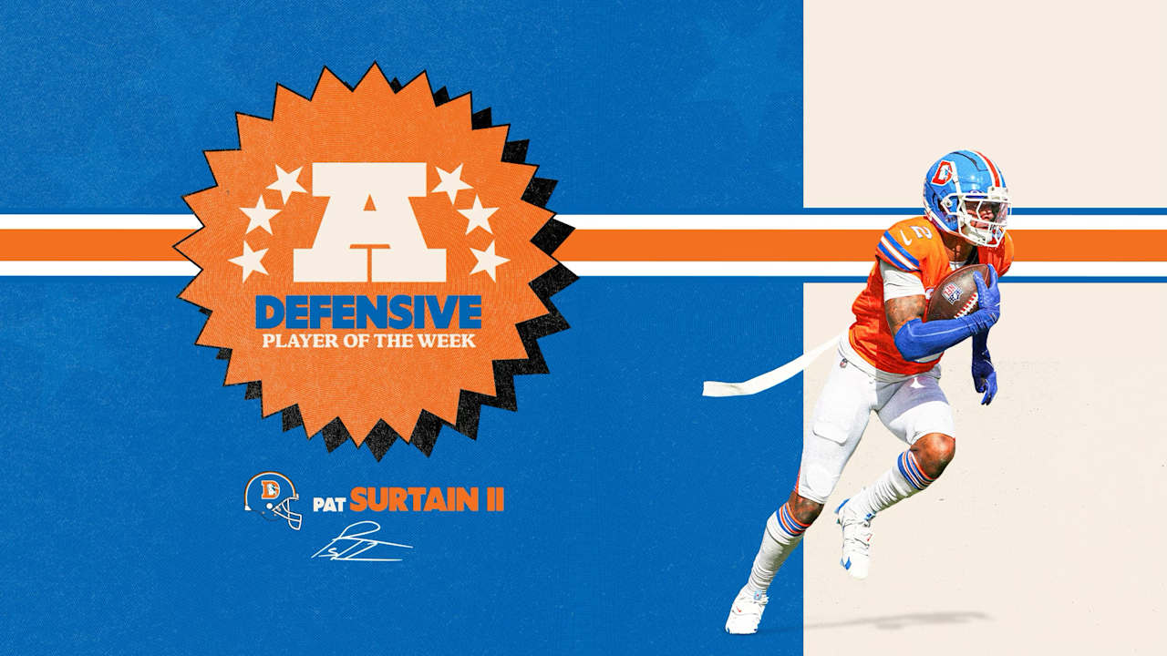 CB Pat Surtain II named AFC Defensive Player of…